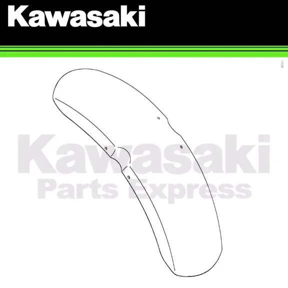 NEW 2017 GENUINE KAWASAKI VULCAN S 650 METALLIC MATTE CARBON GRAY FRONT FENDER