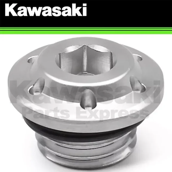NEW 2018 - 2024 GENUINE KAWASAKI Z900 Z650 OIL FILLER CAP SILVER VULCAN VERSYS