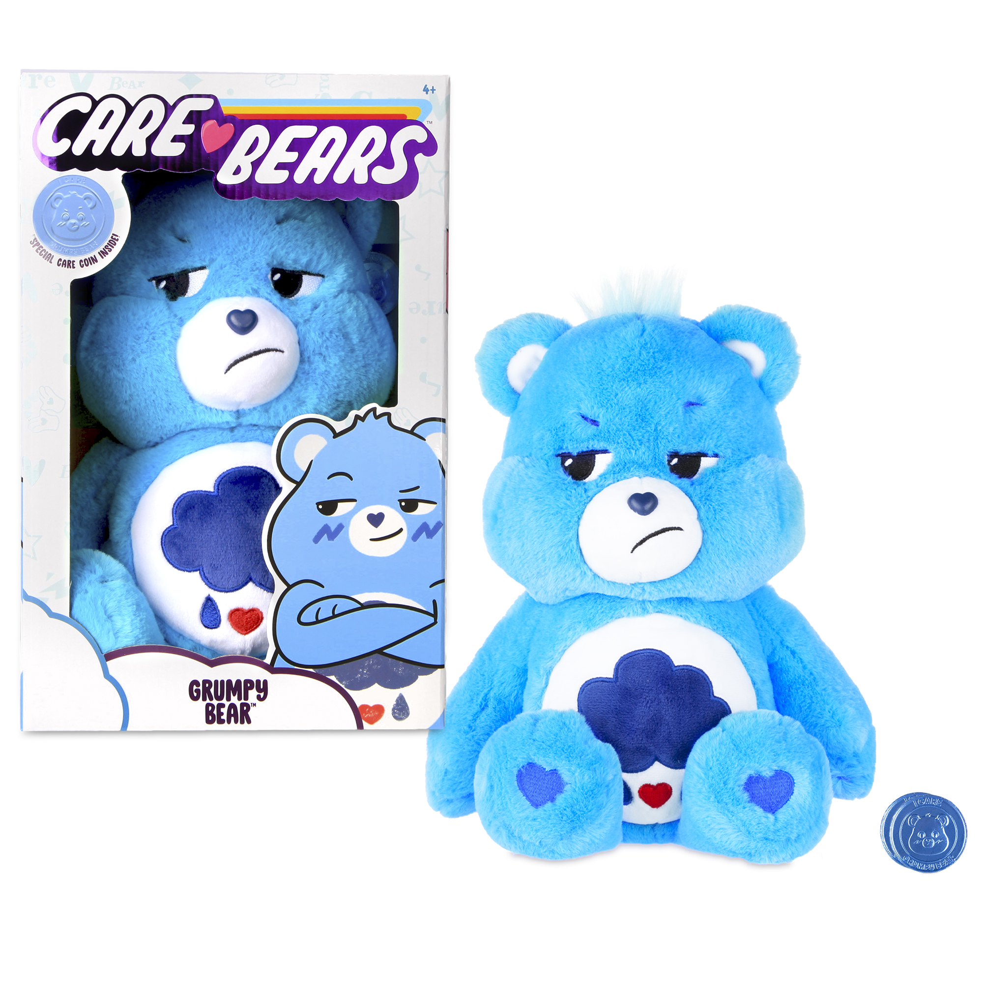 NEW 2020 Care Bears - 14" Medium Plush - Soft Huggable Material - Grumpy Bear - image 1 of 17