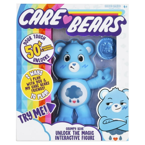 NEW 2020 Care Bears - 5" Interactive Figure - Grumpy Bear - Your Touch Unlocks 50+ Reactions & Surprises!