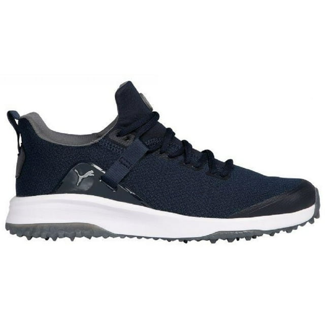 NEW Mens Puma Fusion Evo Spikeless Golf Shoes Navy Blazer/Quiet Shade