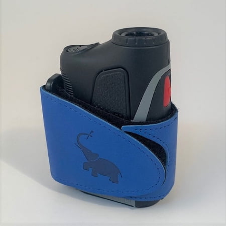 NEW 2021 Monument Golf Leather Stick It Magnetic Rangefinder Strap Blue