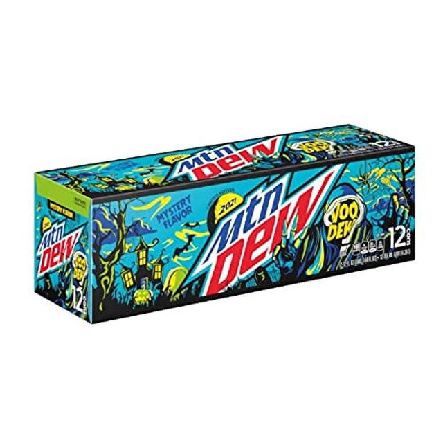 NEW 2021 Mtn Dew Voodew, 12 Fl Oz Cans, 12 Count 12 Fl Oz (Pack Of 12