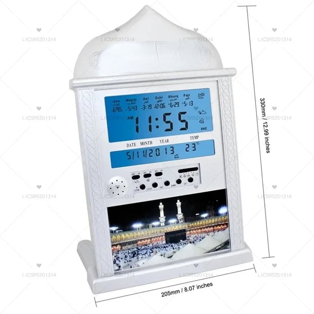 NEW 2024 2023 Azan Mosque Prayer Clock Islamic Mosque Azan Calendar