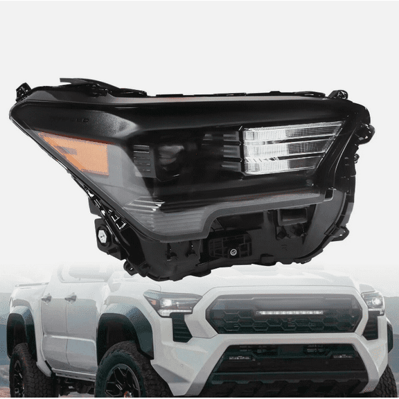 NEW 2024-2025 Toyota Tacoma Right Passenger Headlight Assembly (Part #81110-AK010) | LED+Halogen Hybrid | Fits ALL TRD/Limited/SR5/SR/HEV Crew Cab Models