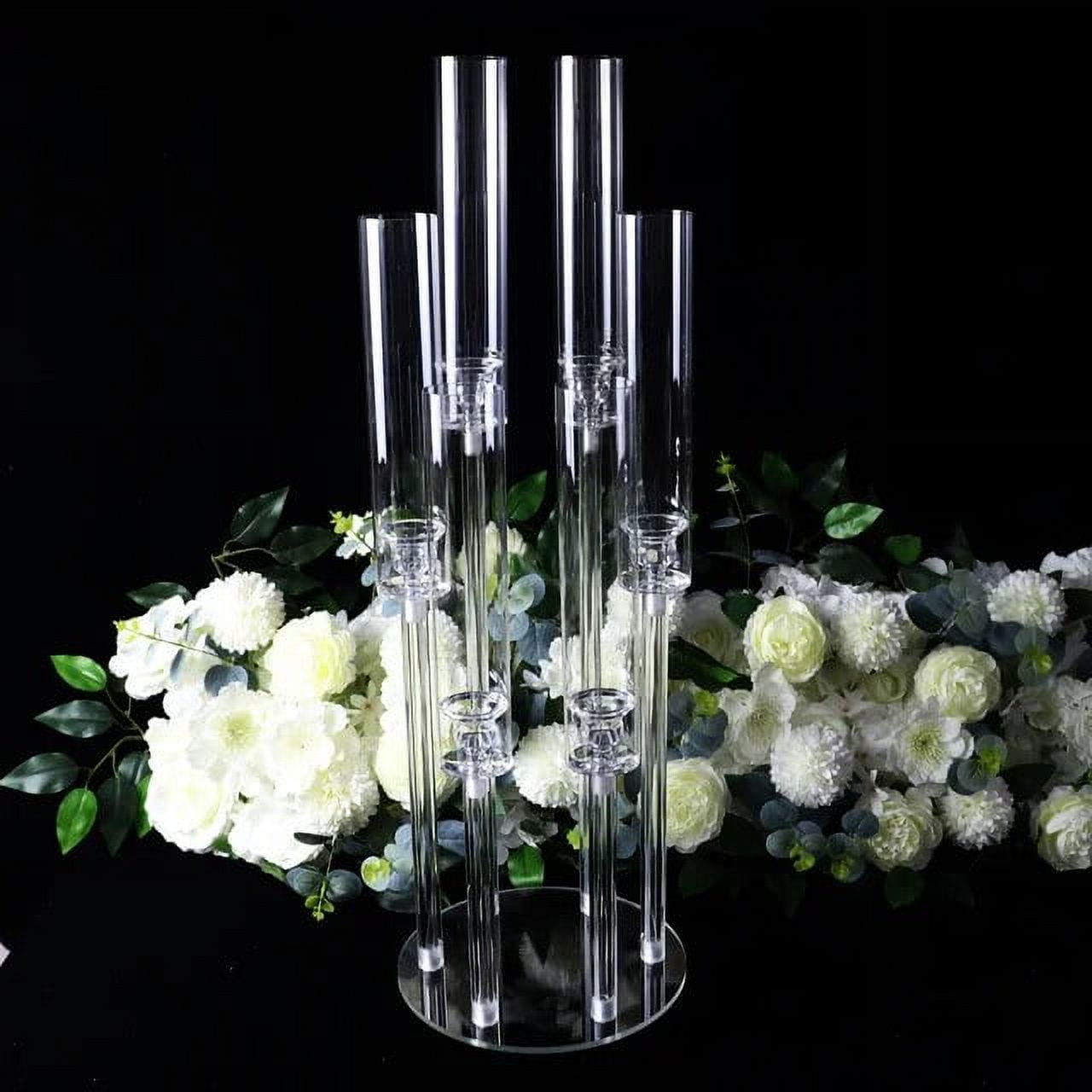 NEW 2024 Arms Clear Acrylic Candle Holder Wedding Decoration Candlestick Table Decoration