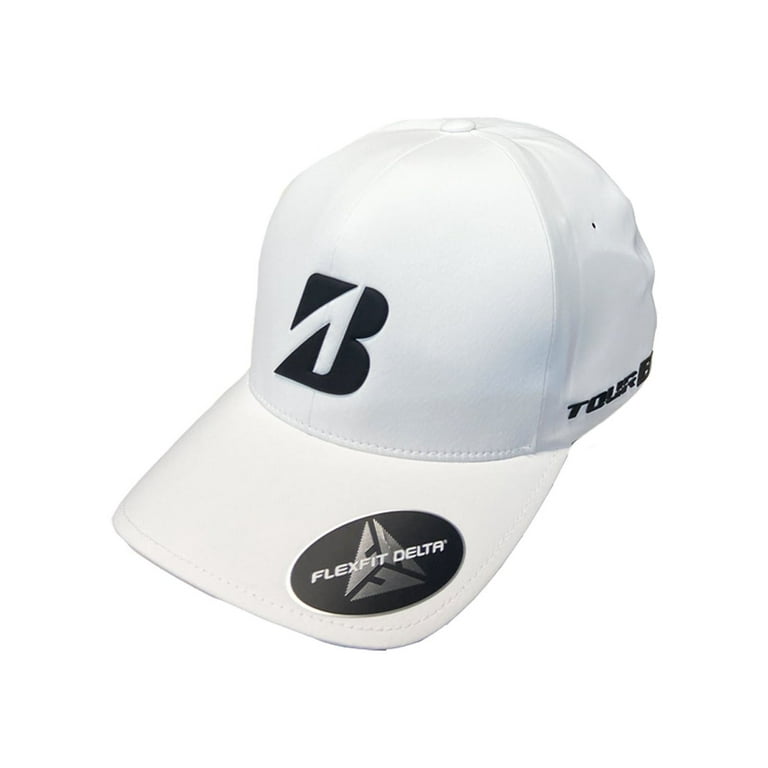 Bridgestone Tour B Delta 3D Fitted Cap White Small Medium 2024 Golf Hat NEW Walmart