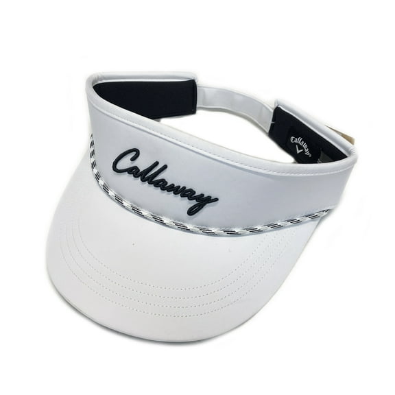 NEW 2025 Callaway Birdie Putt Rope White Adjustable Golf Visor