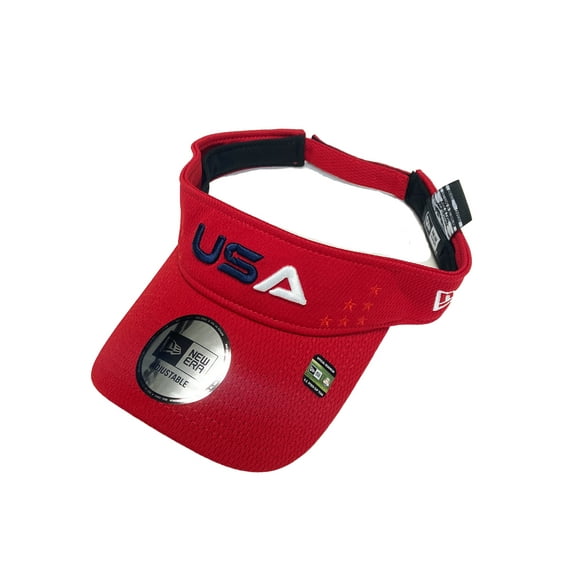 NEW 2025 Men's New Era Ryder Cup Red Adjustable Golf Visor