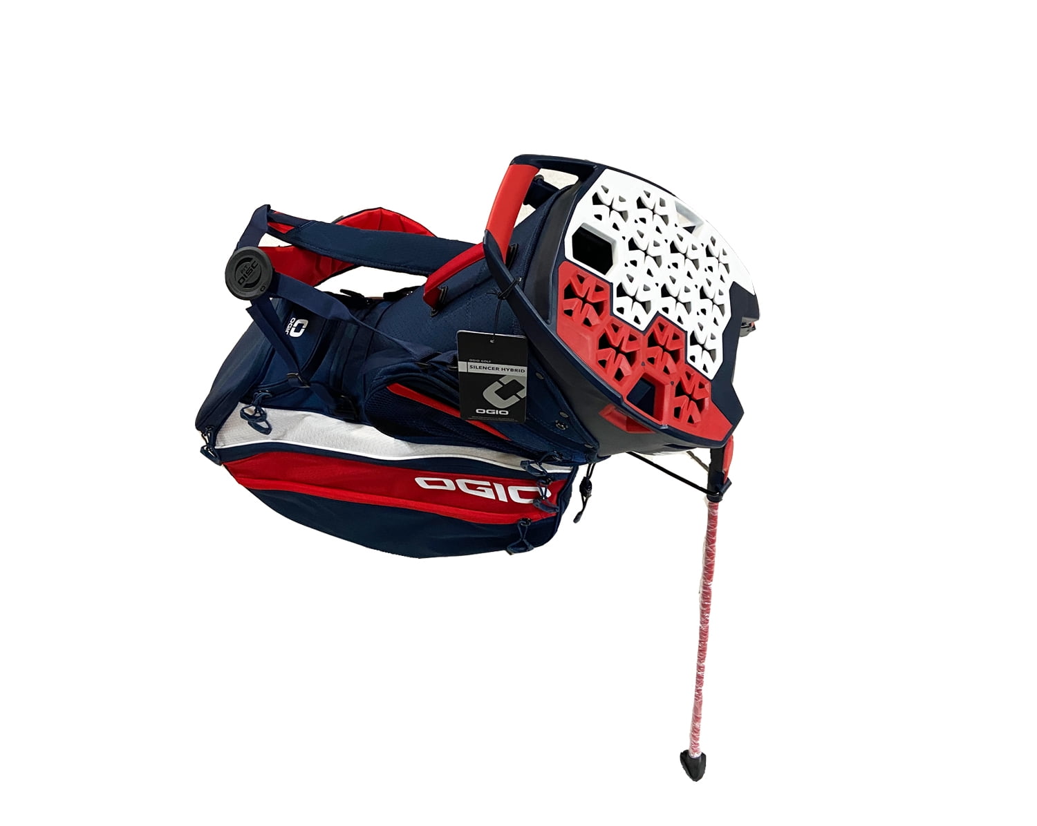 Ogio Golf Silencer Hybrid Stand Bag Red/White/Blue