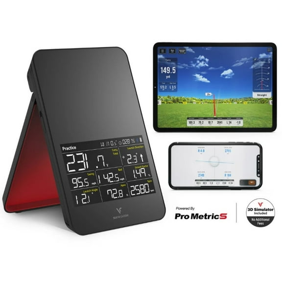 Voice Caddie SC4 PRO Golf Launch Monitor + 3D Driving Range Simulator