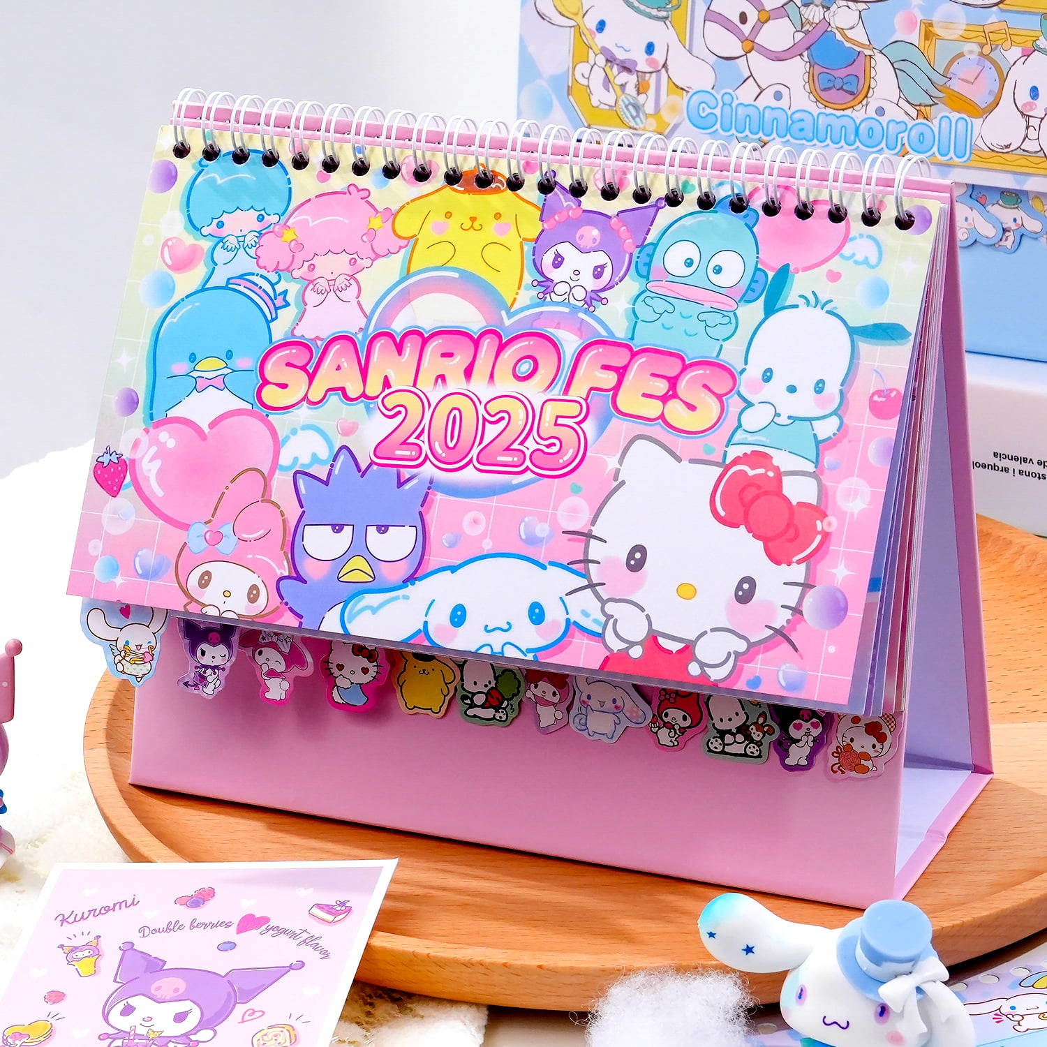NEW 2025 Year Cartoon Calendar Anime Sanrio Kuromi Cinnamoroll My