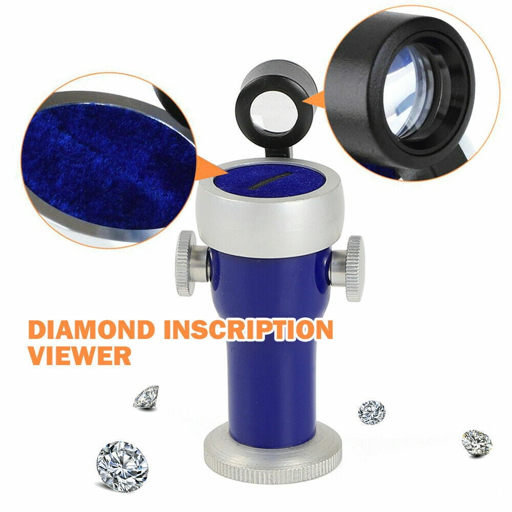 NEW 20X Viewer Lens Loupe | Mini Diamond Inscription Jewelry Magnifier ...