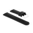 thumbnail image 1 of NEW 24MM RUBBER STRAP BAND FIT OMEGA SEAMASTER PLANET OCEAN BLACK WHITE STITCH, 1 of 2