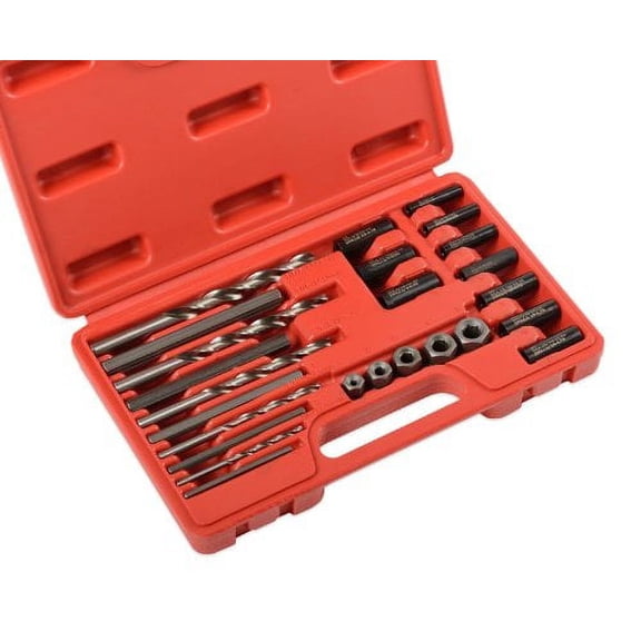 NEW 25 Pieces Screw Extractor/ Drill and Guide Set Screw Bolts Fastener Remover