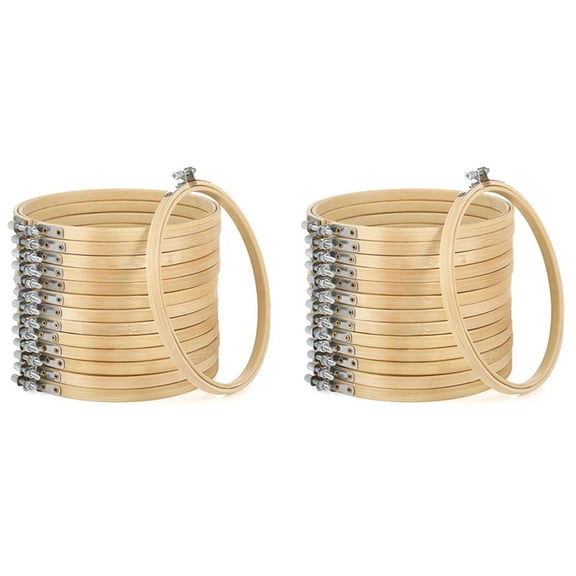 28 Pieces 6 Inch Embroidery Hoops Bulk Hoop Ring for for Embroidery and