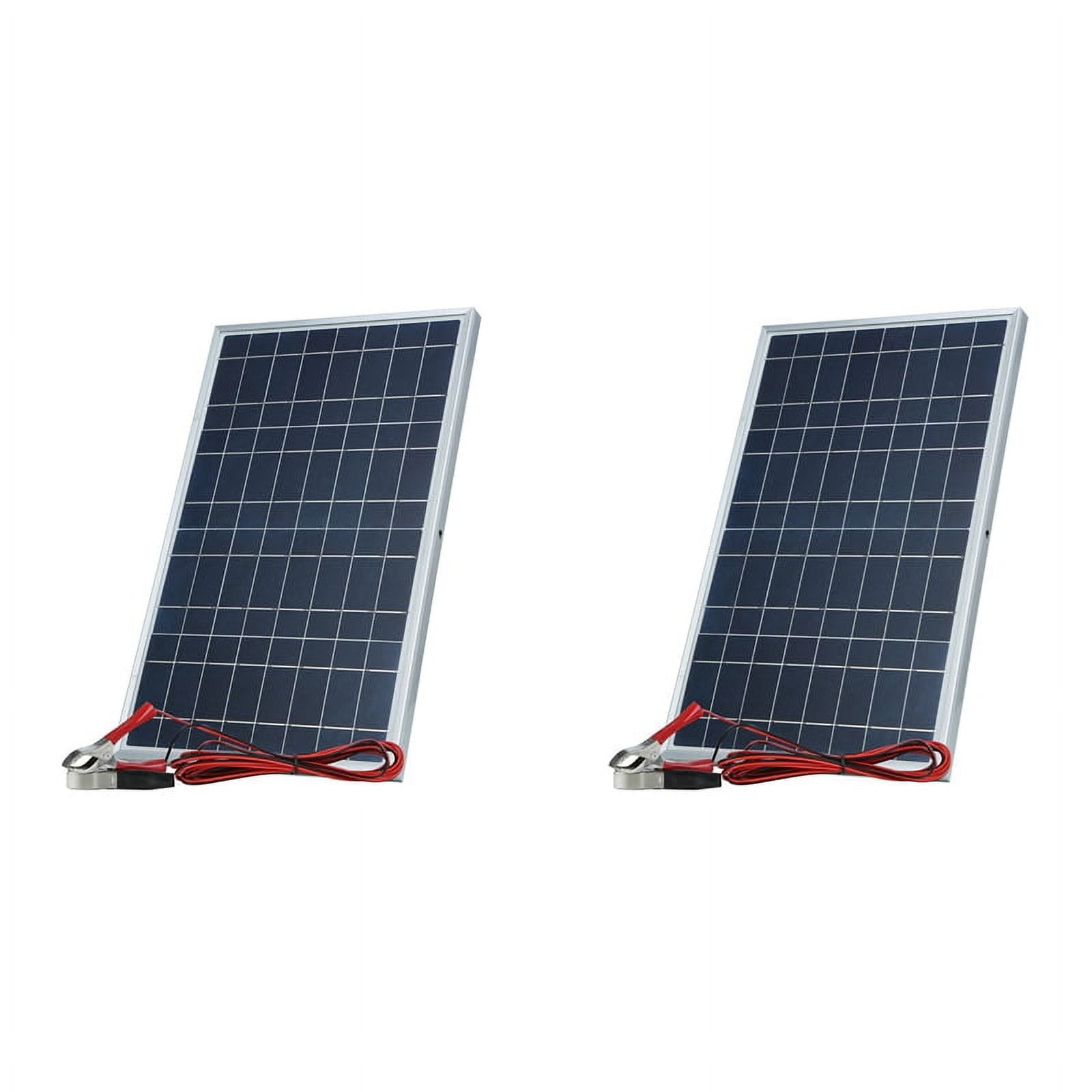 NEW 2X 12V Solar Panel Kit Complete 30W Power Portable Outdoor Rechargeable Cell Generator for Home