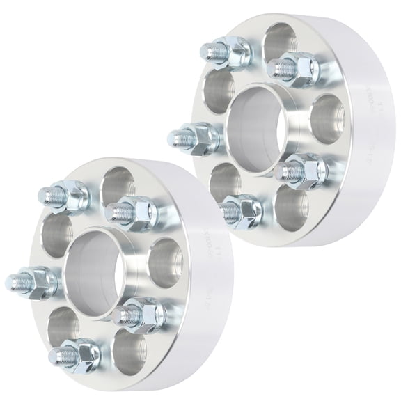 NEW 2X 5x100 to 5x100 12x1.25 56.1mm 1.5" Wheel Spacers Silver fits for 2003-2006 for Subaru Baja 1998-2015 for Subaru Forester