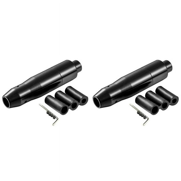 2X Car Auto Shift Knob with Push Button, Transmission Gear Stick Shifter Head for Most Automatic Vehicle (Black)