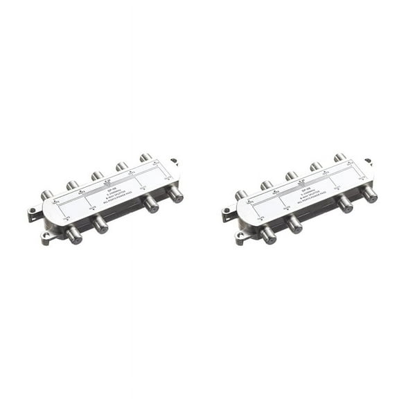 NEW 2X Digital 8 Way Coaxial Cable Splitter 5-2400MHz, RG6 Compatible, Work with Analog/Digital TV Connections and Internet
