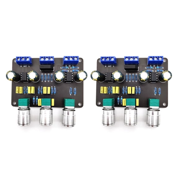 NEW 2X Dual NE5532 Tone Stereo Preamplifier Board Audio HiFi Amprifier Equalizer Preamp