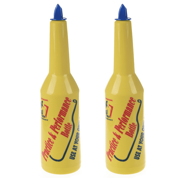 NEW 2X Flair Bartender Bartending Practice Bar Pub Bottle Wine Cocktail Shaker - Yellow