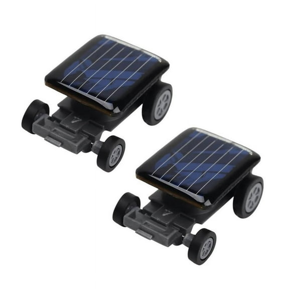 NEW 2X High Quality Smallest Mini Car Solar Power Toy Racer Educational Gadget Children Kid's Toys Hot Selling