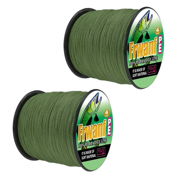 2X PE Braided Fishing Line 4 Strand 100M Super Strong Multifilament Thread for Carp Lines 12Lb 5.0