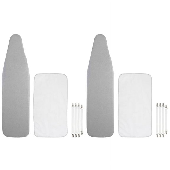 2X Reflective Ironing Board Cover Fits Large and Standard Boards Pads Resist Scorching and Elastic Edge Covers