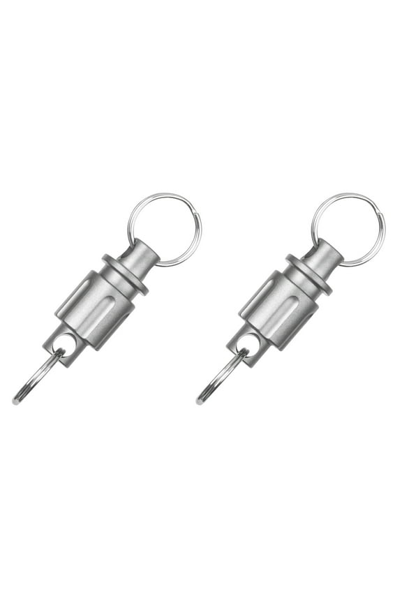 NEW 2X Titanium Quick Release Keychain, Detachable Double-End Swivel Key Chain Connector Kit Heavy Duty Car Clip