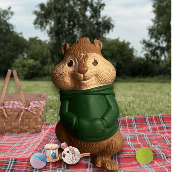 NEW 3 Alvin and the Chipmunks Theodore CAKE TOPPER white outfit Figure Figurine