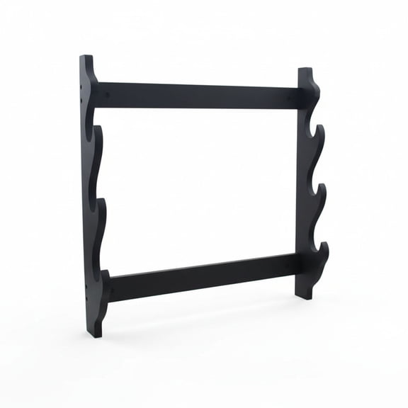 SZCO Sword Wall Rack 14 x 13.5 Wooden Rack for 3 Swords, Decorative Display & Storage for Home, Office, or Collection