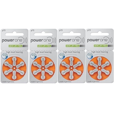 NEW 30 Pcs Power One PowerOne Hearing Aid Batteries Size P13