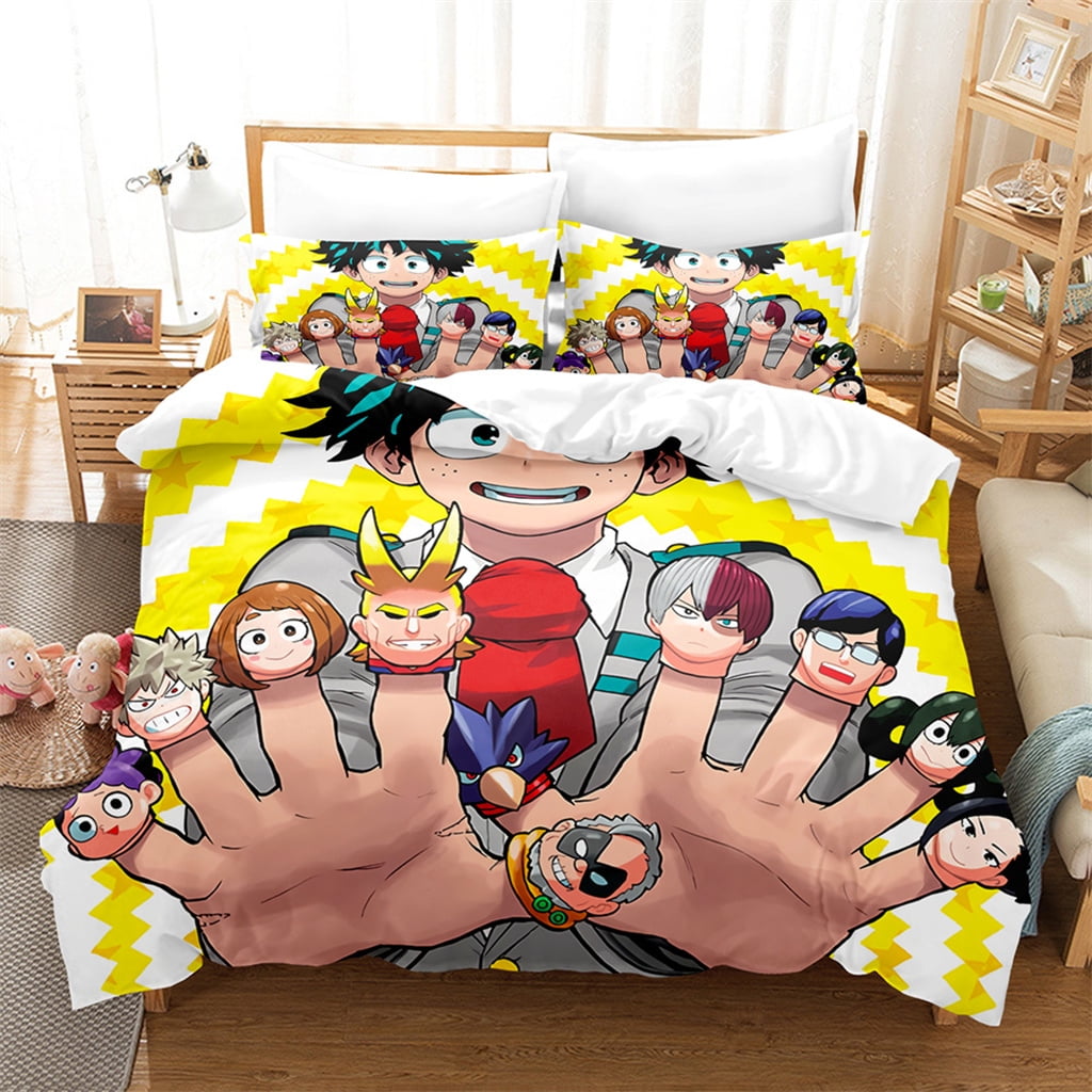 NEW 3PCS My Hero Academia Bedding Bed Set Twin Full Queen King Size