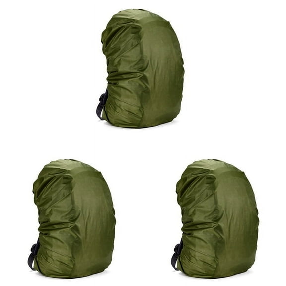 NEW 3X 100L Backpack Rain Cover Waterproof Bag Dust Hiking Travel Camping Bags Portable Large, Green