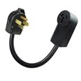 NEW 4PIN 1450P MALE PLUG TO 1050R 3PRONG FEMALE RECEPTACLE POWER