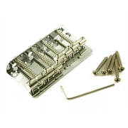 NEW - 4-String Bass Bridge, Barrel Saddles, #WD100C - CHROME