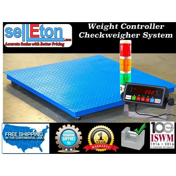 NEW 48" x 48" Floor scale Check weigher / Weight control / Stag light system