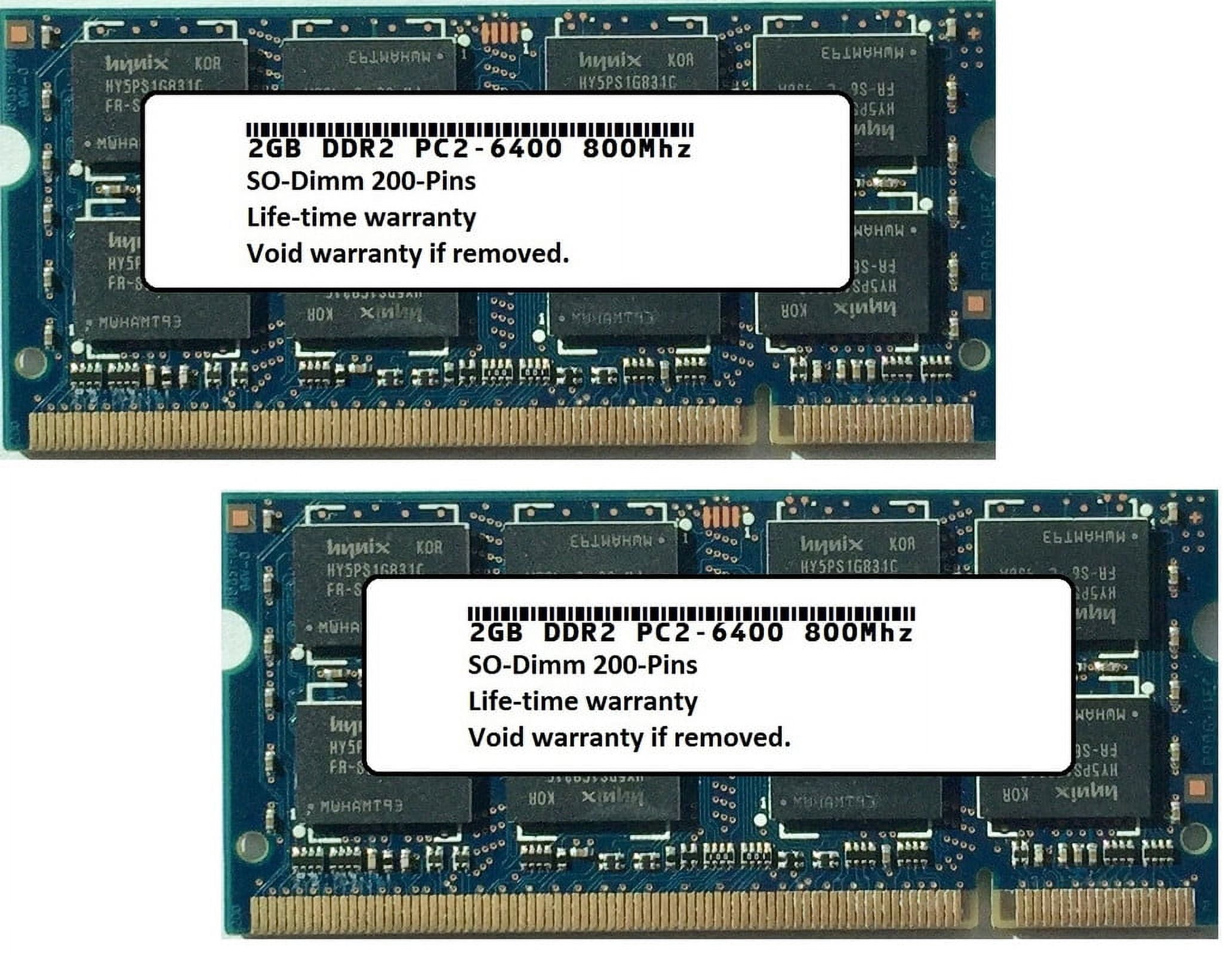 4GB (2x2GB) RAM Memory Kit – Upgrade For Dell Latitude D620, D820, D420, D520 & Precision M65, M90 Laptops
