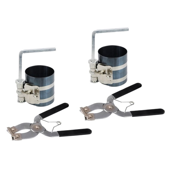 NEW 4Pcs Ratchet Style Piston Ring Compressor and Installer Pliers Tool