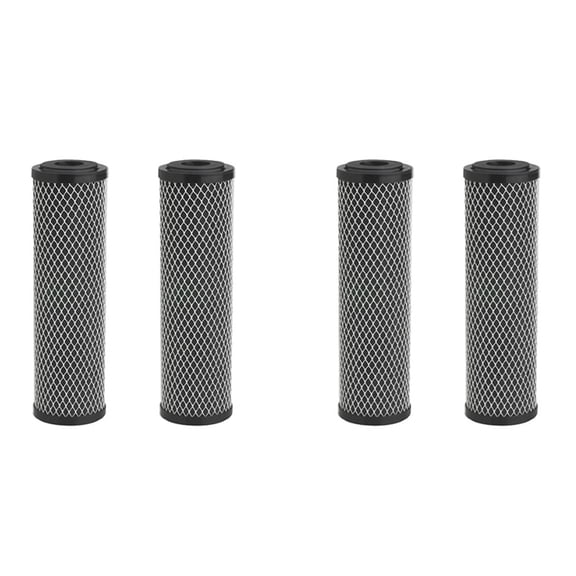 4X Carbon Water Filter 10-Inch Standard Whole House Carbon Wrap Sediment Odor Replacement Filter  5 Micrometres