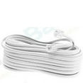 thumbnail image 1 of NEW 50 FT FOOT TELEPHONE PHONE EXTENSION CORD CABLE LINE WIRE WHITE RJ11 MODULAR, 1 of 3