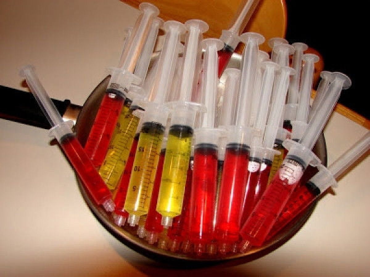 NEW 50 JELLO SHOT SYRINGES INJECTORS IN-JECTOR BAR PARTY UP TO 2 OUNCE 2oz FILL