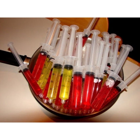 NEW 50 JELLO SHOT SYRINGES INJECTORS IN-JECTOR BAR PARTY UP TO 2 OUNCE 2oz FILL