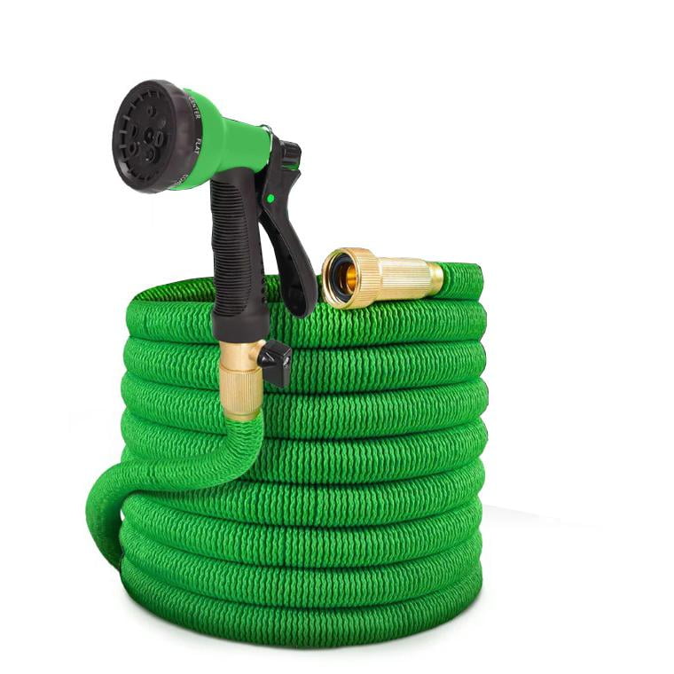 Canna Acqua Giardino Tubo Flessibile Da Giardino Deluxe - 25, 50, 75 O 100 Piedi, Con Ugello Espandibile, Perfetto Per Annaffiare Tubo Flessibile Per Acqua Giardino - Foto 7