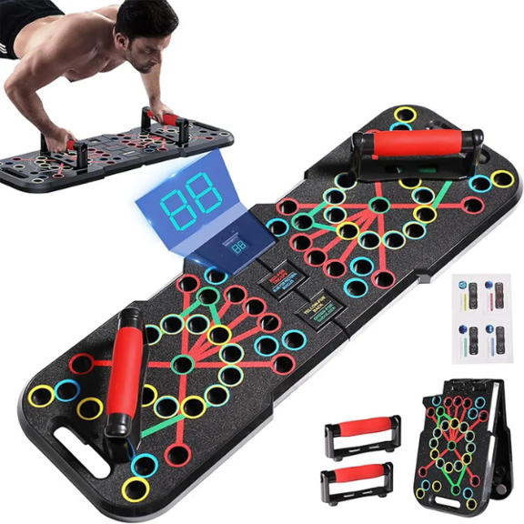 NEW 60 in 1 push-up rack board with automatic timing & counting function USA