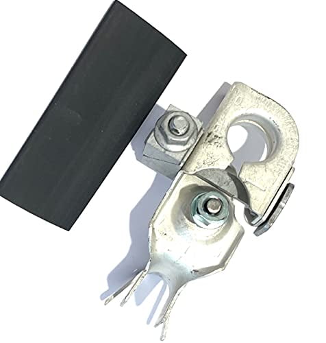 NEW 7T4Z-14450-BA Crimp NEGATIVE Battery Terminal for Corroded Replacement on F 150 Rangers Vans and many other vehicles - up to 1 AWG Cable w Heatshrink