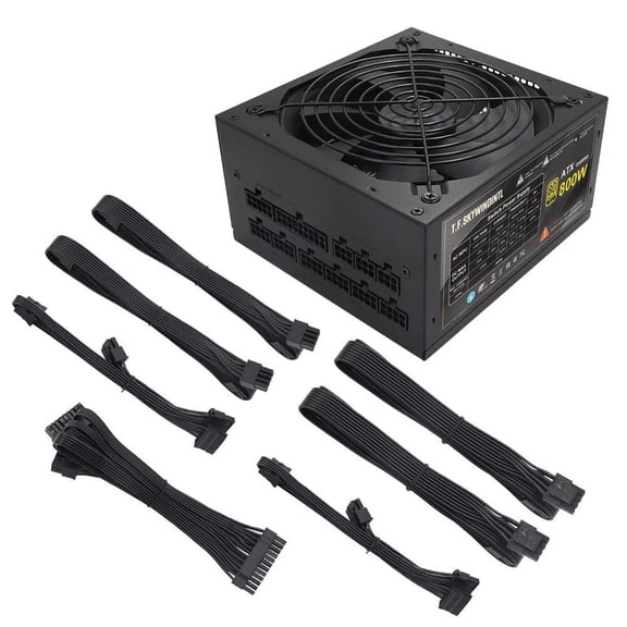 NEW 800W Power Supply 80+ Gold Full Modular, 85% Efficiency 110-230V Active PFC