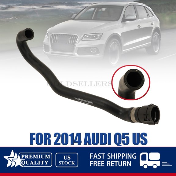 NEW 8R0121036B Rubber Radiator Hose Coolant Pipe For 2014 Audi Q5 US