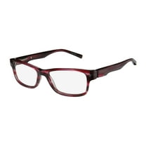 NEW AD.LIB 3202 MENS/WOMENS DESIGNER FULL-RIM TITANIUM STRIPED BURGUNDY SLEEK FRAME DEMO LENSES 51-16-135 SPRING HINGES EYEGLASSES/EYEWEAR